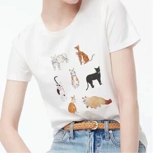 Cat Graphic Kitten Boho Modern Classy Preppy Cute Chic Glam Hipster Tee Shirt